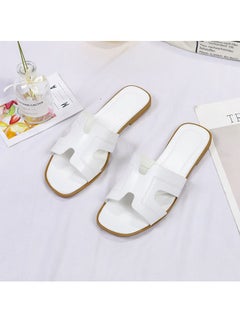 Buy Women Fashion Summer Slippers Outdoor or Indoor Flat Beach Sandals in UAE