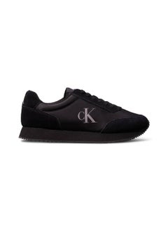 Buy Men's Suede Trainers, Black - Leather in Saudi Arabia