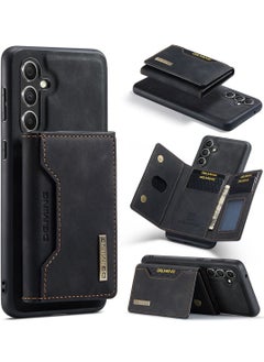 Buy For Samsung Galaxy S23 FE Wallet Case, 2-in-1 Removable PU Leather Magnetic Protective Back Cover, with Slim Flit Pocket Card Holder Mobile Phone Case in Saudi Arabia