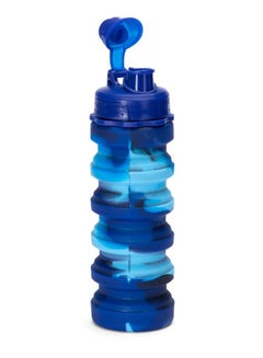 اشتري Collapsible Sports Water Bottle for Kids Students Reusable BPA Free Silicone Foldable Water Bottles for Travel Camping Hiking (Multicolour) School Bottle في الامارات