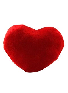 Buy Heart Shaped Soft Throw Pillow Cover Red 46x33centimeter in Saudi Arabia