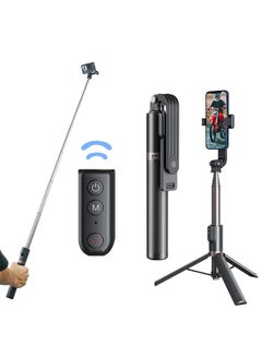 اشتري 51.2"/1.3M Long Selfie Stick Tripod with Remote Phone Holder, Waterproof Aluminum Extension Pole Monopod for GoPro Accessories Hero 12 11 10 9 8 Go Pro Max 11 Mini iPhone Android Action Camera في الامارات