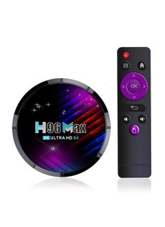 Buy H96 Max X4 Android 11.0 Smart TV Box UHD 4K Media Player Amlogic S905X4 2.4G/5G WiFi AV1 H.265 VP9 Decoding with Remote Control in Saudi Arabia