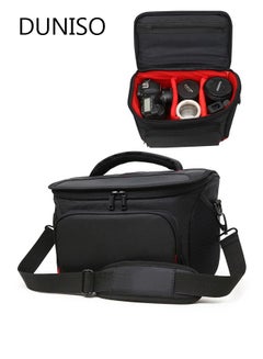 Buy Camera Bag Padded Camera Shoulder Bag for Photographers, Waterproof Camera Bags & Cases with Rain Cover for SLR DSLR, Lenses, Accessories in Saudi Arabia