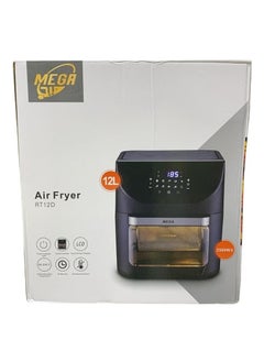 Buy Mega Digital Air Fryer With Digital Temperature Control,12 Liters Model RT-12D, 2500 Watts in Egypt