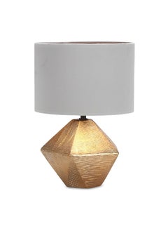 Buy 60W E27 Ceramic Table Lamp Grey and Gold 22 x 32 x 22 cm FH4014L-1 in Saudi Arabia