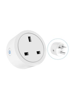 Buy WiFi Smart Plug 16A 2.4GHz Remote Control & Timer Energy Monitoring Compatible with Alexa & Google Home in Saudi Arabia