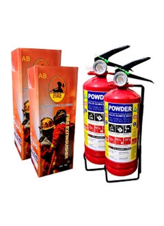 Buy Fire Extinguisher Dry Chemical Powder Extremely Safe easy to handle and operate 1kg 2Pack in UAE