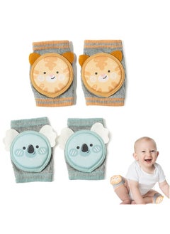 Buy Baby Knee Pads for Crawling, Baby Knee Protectors Breathable Crawling Knee Pads with Sponge Pad, Anti-Slip Knee Pads Leg Warmers Protective Cover for Unisex Babies in UAE