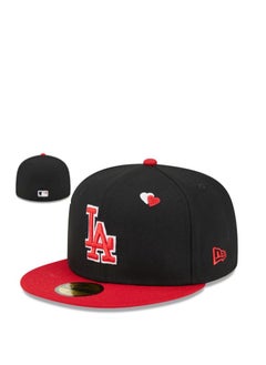 Buy NEW York 3D Embroidered Fitted Baseball Team Cap with Closed Back for Sun Protection55.8cm in Saudi Arabia