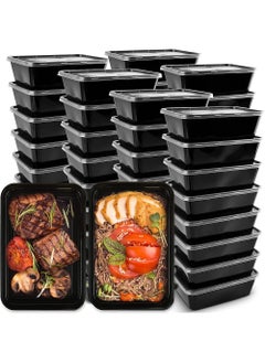 Buy Meal Prep Containers, 50 Pack 750ml Plastic Food Storage Containers with Lids for Meal Food Prepping, Bento Box, Food Take Out Box in Saudi Arabia