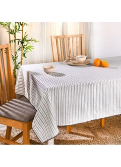 Buy Folkulture Table Cloth 60 x 102 Inches Long, 100% Cotton Tablecloths for Rectangle Tables, Washable Boho Table Cover or Bohemian Tableclothes for Farmhouse Décor or Wedding Parties, Charcoal Gray in UAE