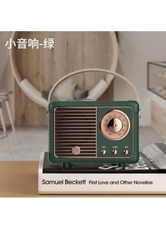 اشتري Creative Retro Bluetooth speaker Wireless Mini Bass portable small stereo cross-border explosion radio Bluetooth speaker H1 speaker/second generation [green]] في الامارات