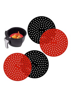 Buy 4 Pcs Non Stick Reusable Air Fryer Liners (Round / 8 Inch), Round Silicone Air Fryer Mats, Easy to Clean & Food-Grade | Air Fryer Accessories for Ninja, Gourmia, Power XL, NuWave and More in Egypt
