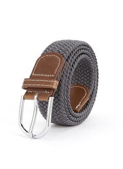 اشتري New Canvas Belt Needle Buckle Elastic Woven Waistband في السعودية