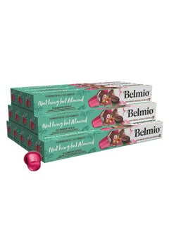 Buy Belmio Nuthing but Almond Flavoured Collection Coffee Capsules Pack of 12 (120 Capsules) -Compatible with Nespresso Original Line Machines. in UAE