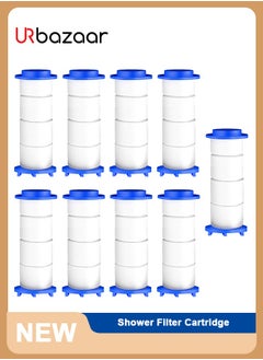 Buy Shower Filter PP-Cotton Filter Cartridge 3.7in Set of 9 Replacement Filter Cartridge for Detachable Shower Head Filter Sets in UAE