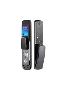 Buy Smart Door Lock with Camera - Works by Fingerprint, Password, Phone App, Magnetic Card or Security Key in Egypt