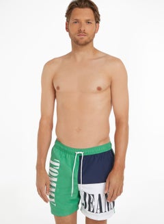 Buy Logo Color Block Swim Shorts in UAE