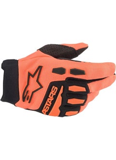 Buy Alpinestars Youth & Kids Full Bore Gloves Orange/Black Ym in UAE