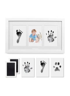 اشتري Baby Handprint and Footprint Kit Framed Photo with Clean Touch Ink Pad for Newborn Perfect Gift في السعودية