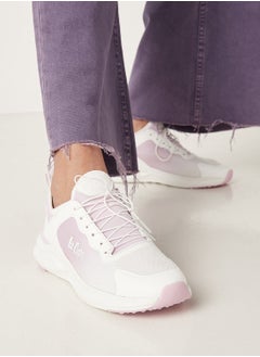 اشتري Womens Logo Detail Sneakers with Lace Up Closure في الامارات