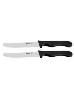 اشتري Stainless Steel Set of 2 Basic Table Knives 22 cm في الامارات