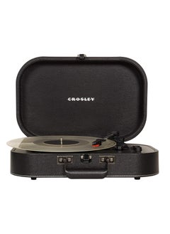 Buy Crosley CR8009A-BK Discovery Vintage Bluetooth 3-Speed Belt-Driven Suitcase Turntable, Black in UAE