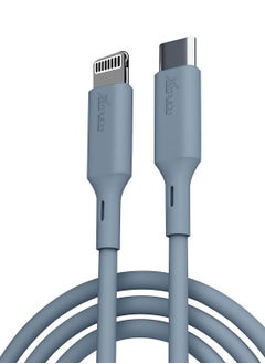 Buy XTOUCH 45W Type C to i Pin USB 2M Cable With Power Delivery 480Mbps Data Sync Cable Compatible with iphone ipad macbook air Grey in UAE