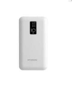 Buy 10000mAh Power Bank with Led Display Charging Status 3 in 1 White in UAE