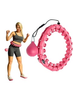 Buy SportQ Smart Hula Hoop for Adult Weight Loss - 2 in 1 Abdominal Fitness Equipment with 24 Detachable Knots - Anti-Fall Hula Hoop Exercise Equipment for Men and Women in Egypt