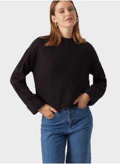 Buy Crew Neck Knitted Sweater in Saudi Arabia