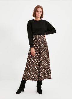 اشتري Animal Print A-Line Maxi Skirt في السعودية