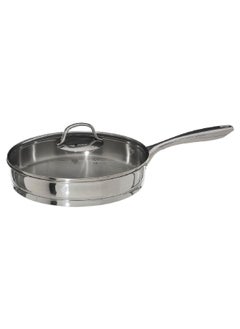 Buy Resilience Stainless Steel Saute Pan with Lid Silver 28 cm 179708 in Saudi Arabia