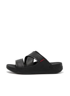 اشتري Chi Embossed Leather EN4-090 Fitflop Mens Sandals Black 41 في الامارات