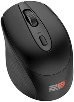 Buy 2B (MO186) Dual Mode Bluetooth 2.4GHz Mouse 800-1200 - 1600-2400 DPI with Rechargeable Battery - Black in Egypt