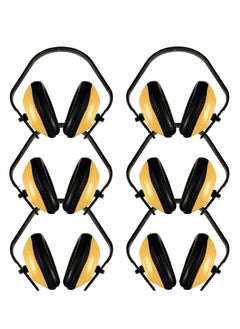 اشتري 6-Pack Soundproof Earmuffs - Comfortable Noise Reduction Headphones with Soft Foam Padding for Airports, Concerts & More في الامارات