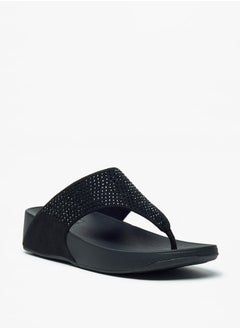 Buy Women's Embellished Slip-On Flatform Sandals in UAE