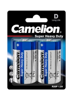 اشتري Camelion Super Heavy Duty Batteries 10200220 R20/mono/Pack of 2 في مصر