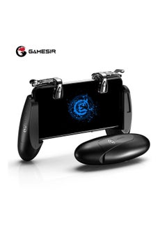 Buy F2 PUBG Trigger with Grip Mobile Game Controller Triggers for Apple iPhone and Android Smartphone Gamepad in UAE