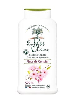 Buy Le Petit Olivier Crème Douche, Extra Douce & Hydratante, Cherry Blossom, 500Ml in UAE