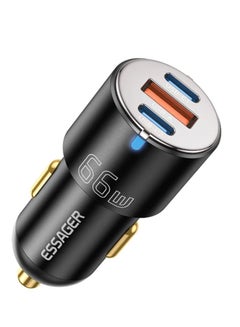 Buy Car Charger That Supports Fast Charging With A 33W USB Port And An 33W Type C Port in Saudi Arabia