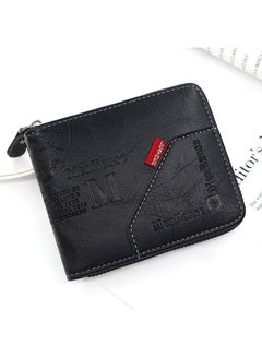 Buy Men's Wallet Short Wallet Card Bag Certificate Bag 11.5*10*3cm in Saudi Arabia