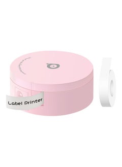 Buy Portable Thermal Label Printer Pink in UAE