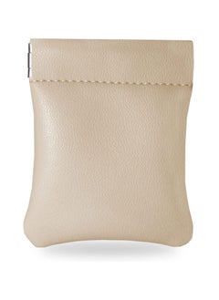 Buy Leather Coin Holder Pouch (Cream) in UAE