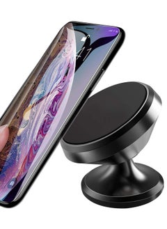 اشتري Magnetic Car Phone Holder, Universal 360° Rotation Strong Magnet Car Phone Holder Mount for Dashboard Compatible with iPhone, Samsung, LG, GPS, Google and All Cell Phone في الامارات