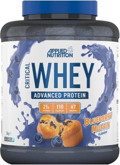 Buy Applied Nutrition Critical Whey Blend, Lean Muscle Growth, Workout Recovery, Bodybuilding Fuel, 2kg , Blueberry Muffin Flavor in UAE