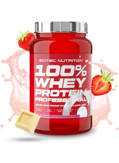 Buy 100% Whey Protein Professional White Chocolate Strawberry  2 LB With Extra Amino Acids in UAE