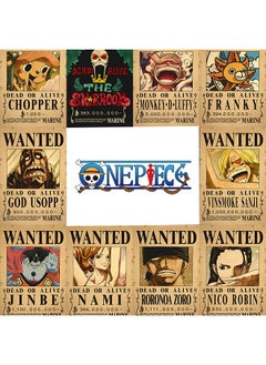 Buy 10-Piece One Piece Anime Poster Wall Sticker in Saudi Arabia