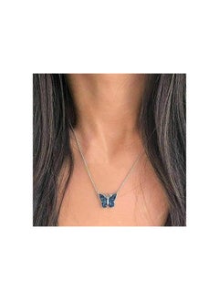 اشتري Necklace from Fayrouz Jewellery Butterfly-shaped chain made of 925 Italian silver for women في مصر